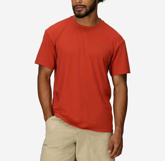 Marmot - AirExchange UPF 50 Crew Short Sleeve Shirt - Men's - Sumac