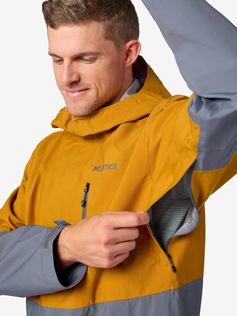 Marmot - PreCip Evo Pro Jacket - Honey Glaze/Steel Onyx