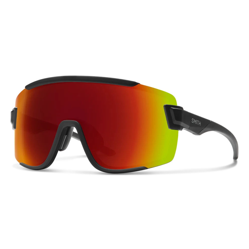 Smith - Wildcat - Matte Black; Red Mirror