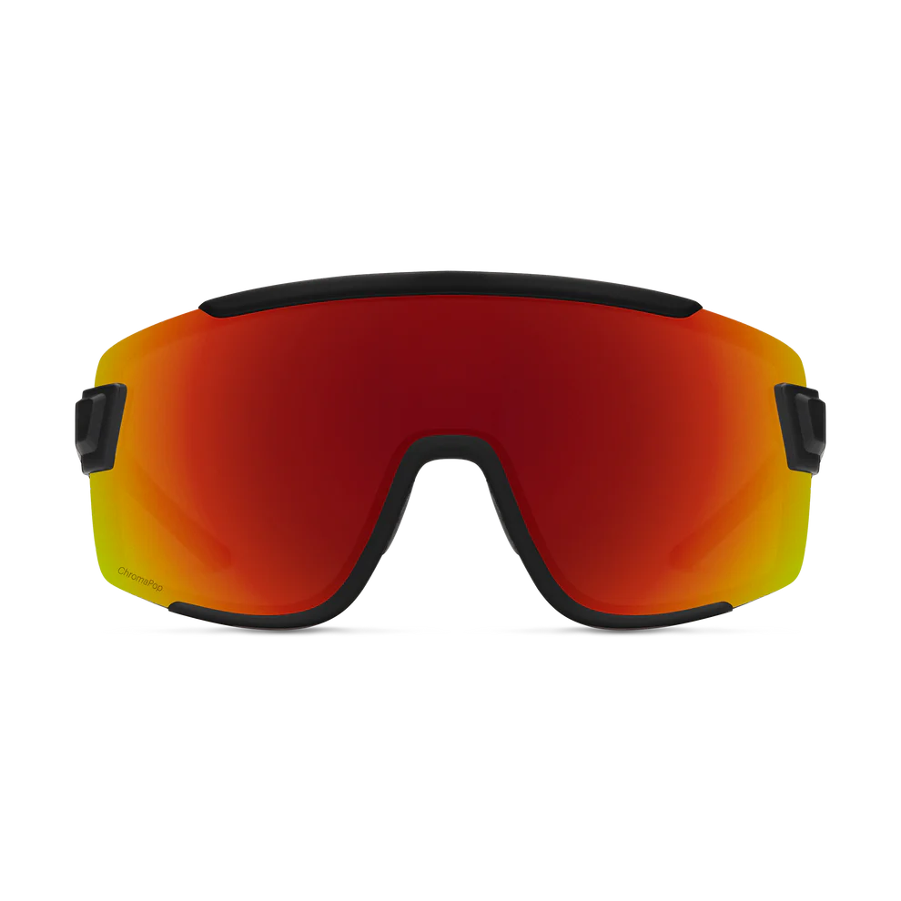 Smith - Wildcat - Matte Black; Red Mirror