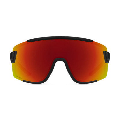 Smith - Wildcat - Matte Black; Red Mirror