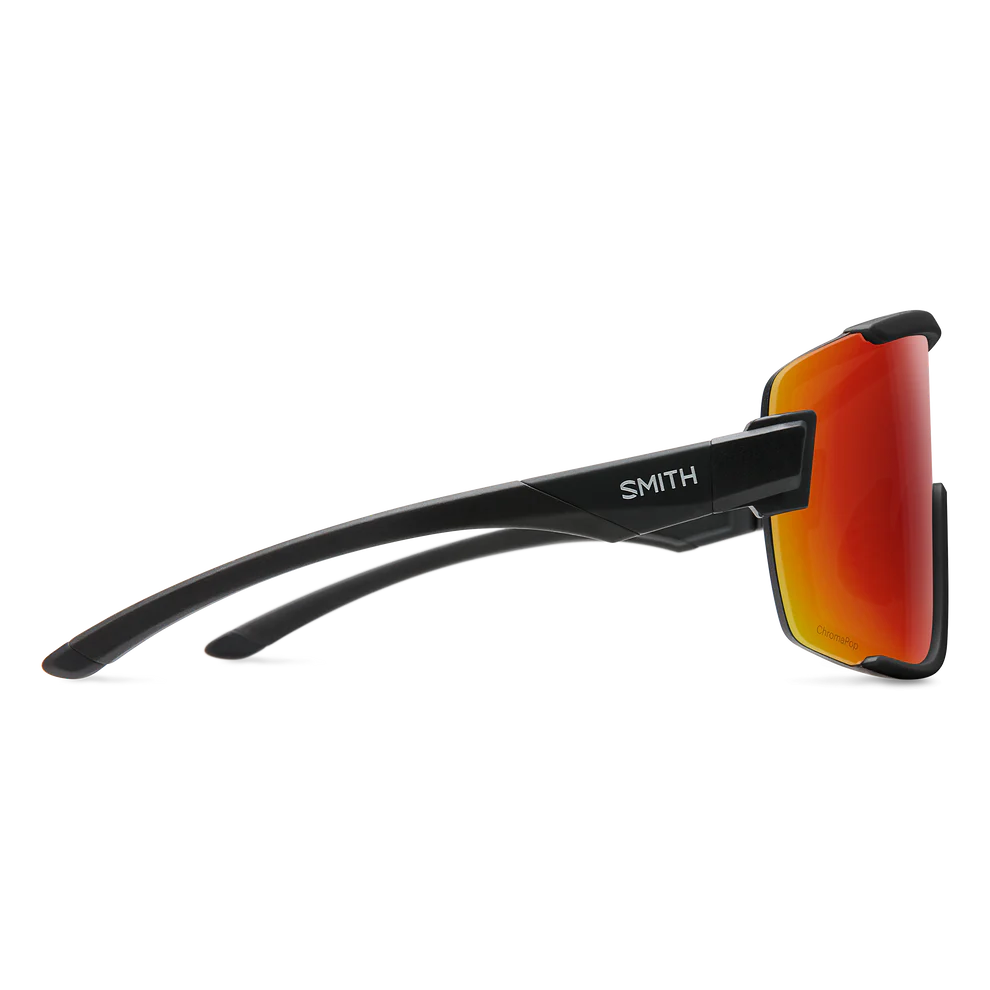 Smith - Wildcat - Matte Black; Red Mirror