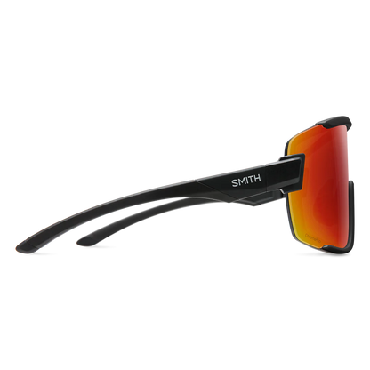 Smith - Wildcat - Matte Black; Red Mirror