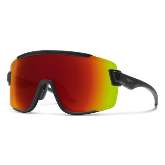 Smith - Wildcat - Matte Black; Red Mirror
