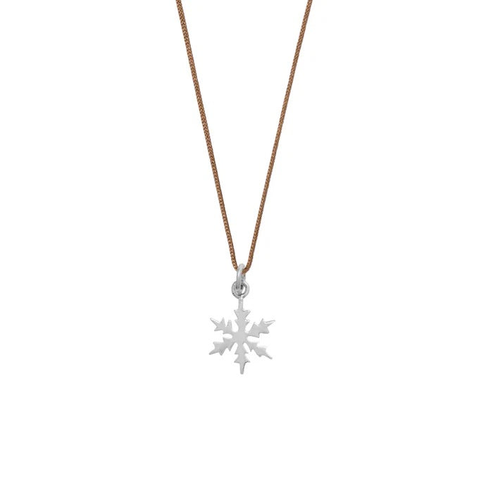 Bronwen - Tiny Charm Snowflake - Charcoal / Silver