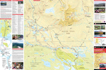 Map Adventures - Katahdin/Baxter State Park Waterproof Trail Map