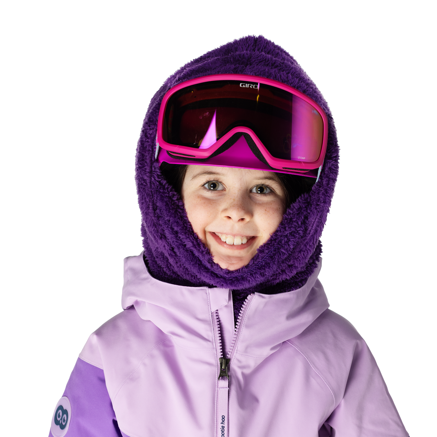 Kids Kozy Fleece Hood - Grape