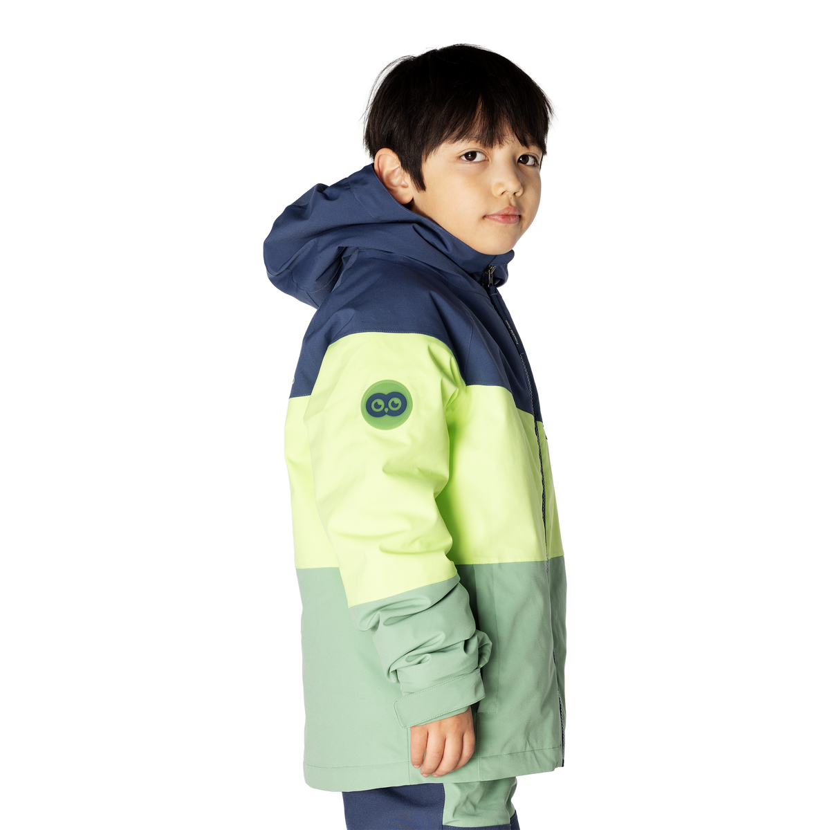 Kids Spruce Insulated Jacket - Sea Blue/Lime/Basil