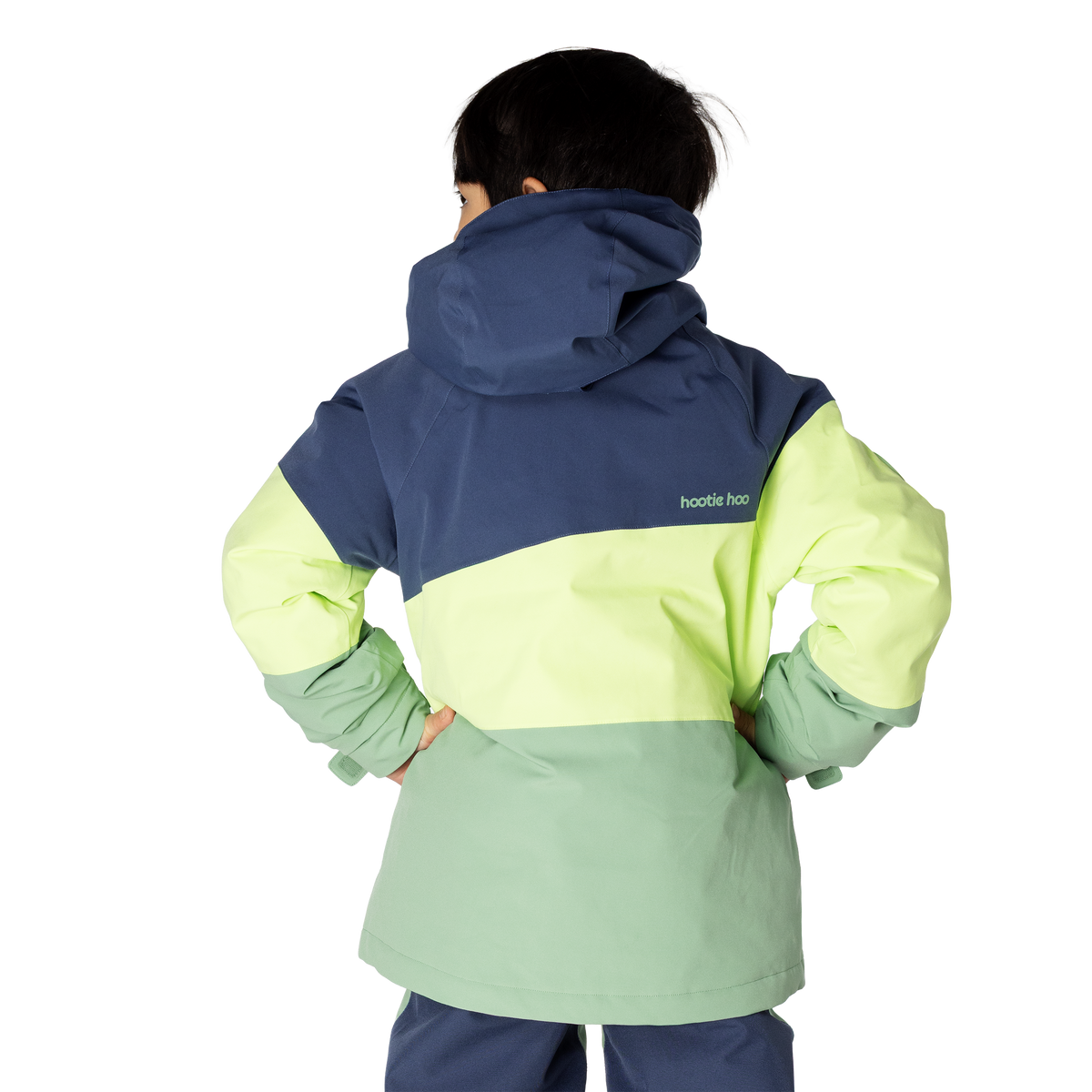 Kids Spruce Insulated Jacket - Sea Blue/Lime/Basil