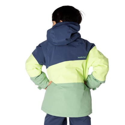 Kids Spruce Insulated Jacket - Sea Blue/Lime/Basil