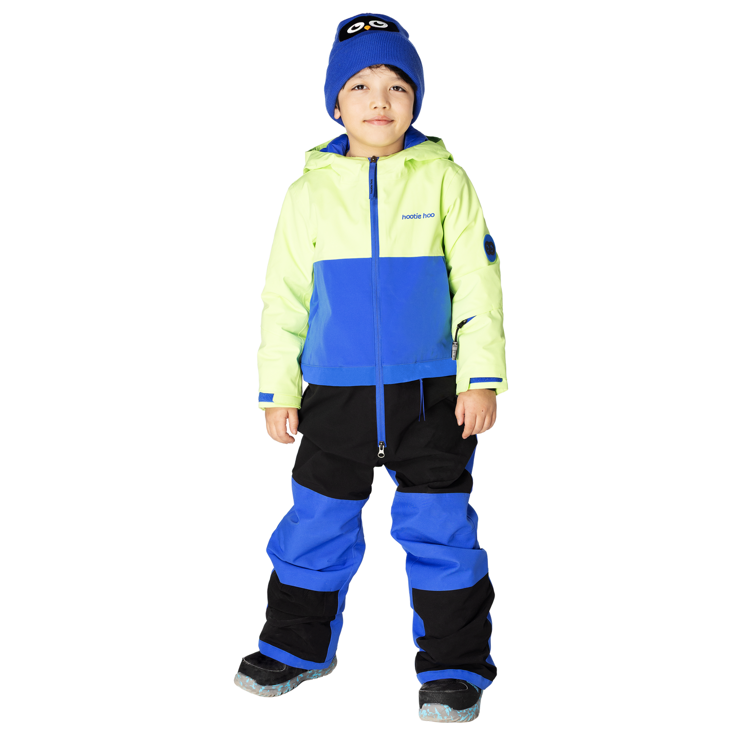 Kids Vista Insulated Snowsuit - Lime/Vivid Blue/Raven Black