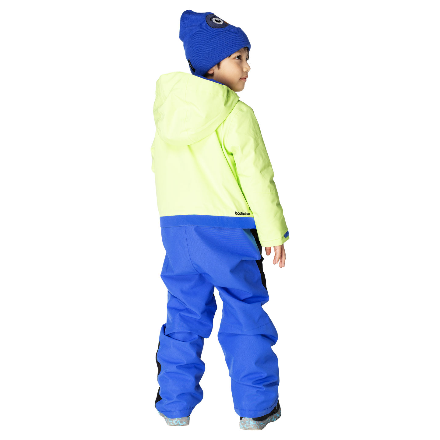 Kids Vista Insulated Snowsuit - Lime/Vivid Blue/Raven Black