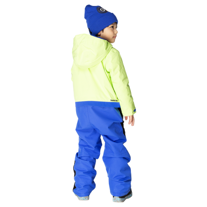 Kids Vista Insulated Snowsuit - Lime/Vivid Blue/Raven Black