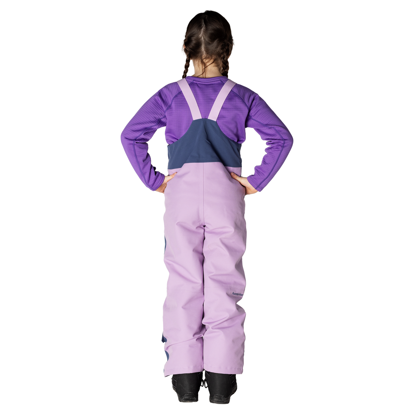 Kids Pinnakle Insulated Bib Snow Pants - Sea Blue/Lavender