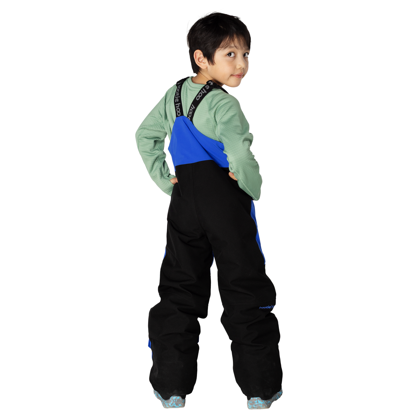 Kids Pinnakle Insulated Bib Snow Pants - Vivid Blue/Raven Black