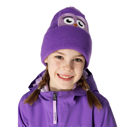 Kids Owlet Beanie - Grape