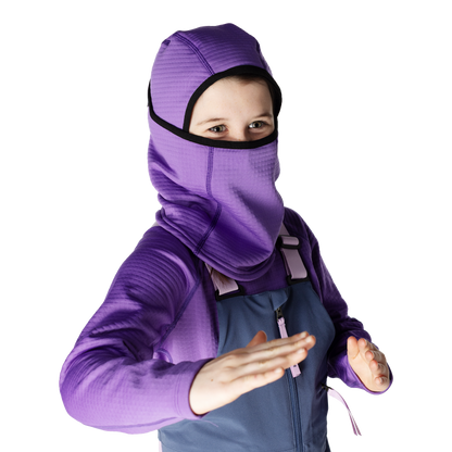 Kids Torrent Fleece Balaclava - Grape