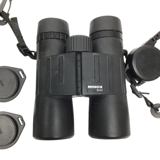 Minox BL 8x42 BR Binoculars w Strap & Case Black