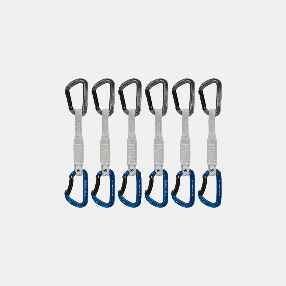 Mammut - Workhorse Keylock 6-Pack Quickdraws 17cm - Grey-Blue