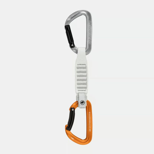 Mammut - Sender Keylock 12cm Quickdraw - Light Grey/Gold