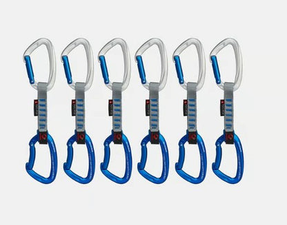 Mammut - Crag Keylock 10cm Indicator 6-Pack Quickdraws - Silver/Ultramarine