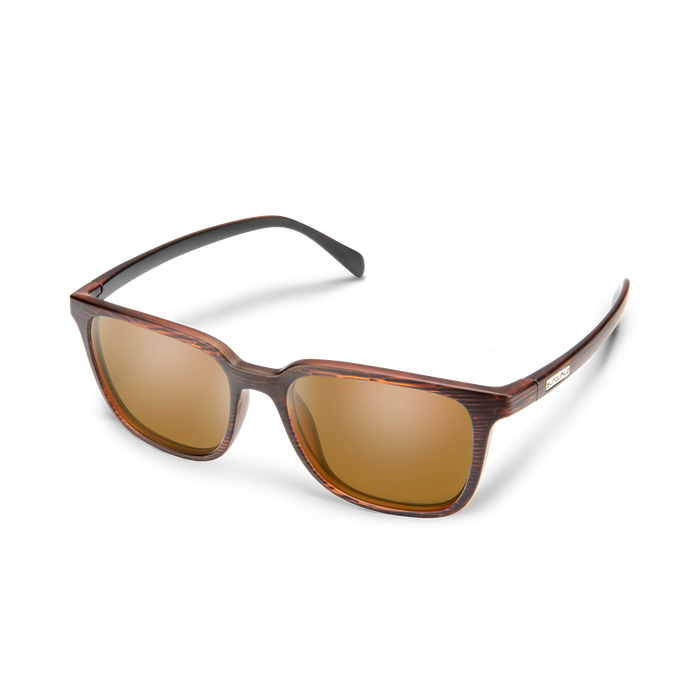 Suncloud - Boundary - Matte Ice Tortoise; Polarized Purple Mirror