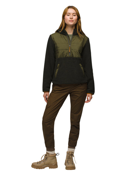 Prana - Wooly Bird Fleece Half Zip - Women's - Black Olive