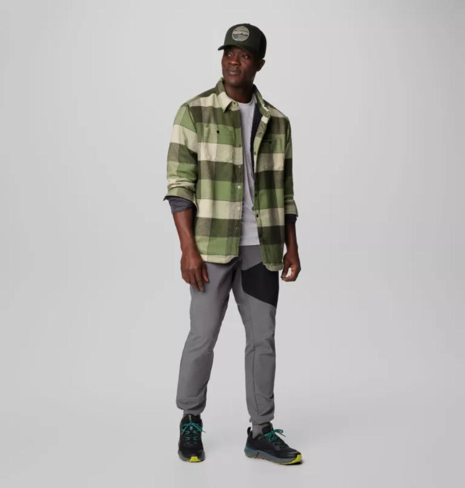 Columbia - Windward II Shirt Jacket - Men's - Canteen Multi Windowpane Check