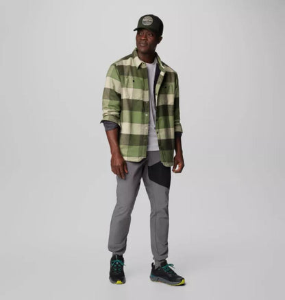 Columbia - Windward II Shirt Jacket - Men's - Canteen Multi Windowpane Check