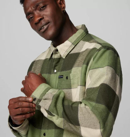 Columbia - Windward II Shirt Jacket - Men's - Canteen Multi Windowpane Check