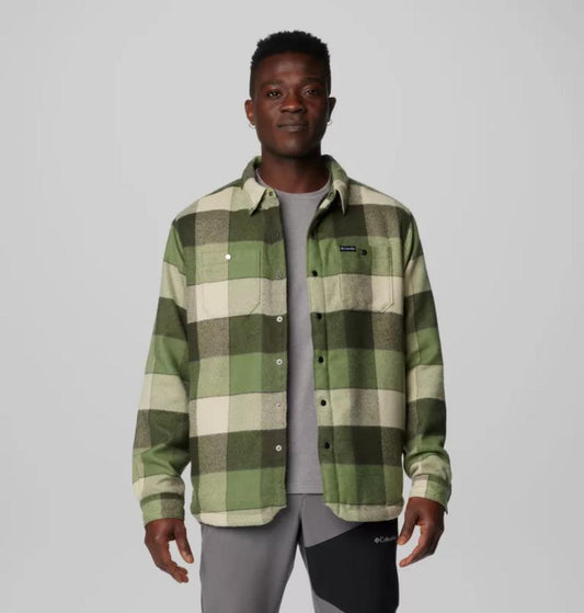 Columbia - Windward II Shirt Jacket - Men's - Canteen Multi Windowpane Check