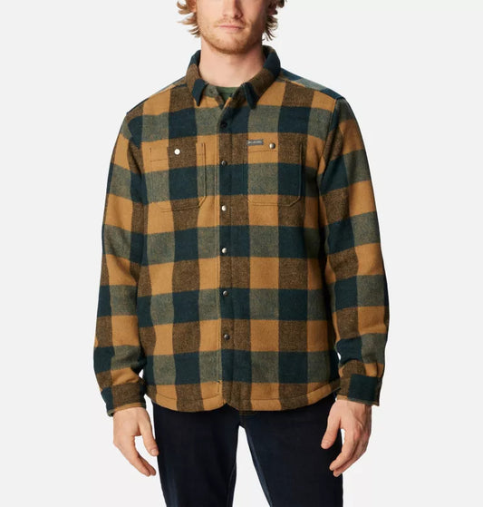 Columbia - Windward II Shirt Jacket - Men's - Canteen Multi Windowpane Check