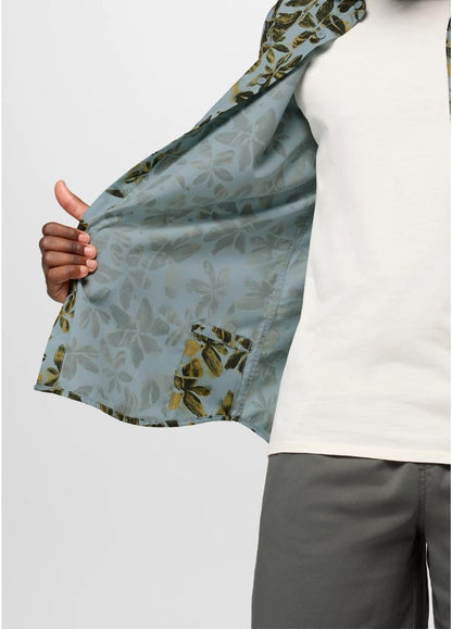 Prana - Lost Sol Printed Short Sleeve Shirt - Thundercloud Seedling
