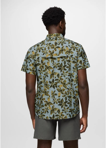 Prana - Lost Sol Printed Short Sleeve Shirt - Thundercloud Seedling