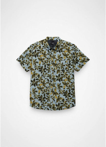 Prana - Lost Sol Printed Short Sleeve Shirt - Thundercloud Seedling