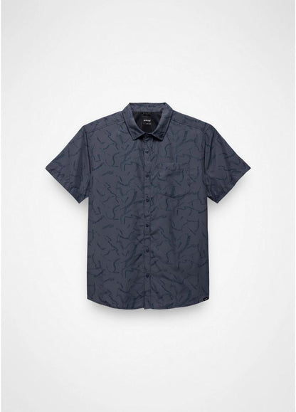 Prana - Lost Sol Printed Short Sleeve Shirt - Thundercloud Seedling