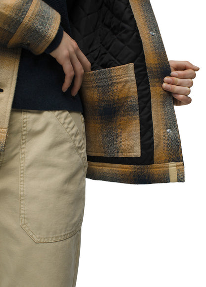Prana - Bridges Flannel Jacket - Women's - Cargo Green