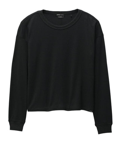 Prana - Cozy Up Long Sleeve Crew - Black