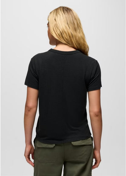 Prana - Cozy Up Short Sleeve Crew - Black
