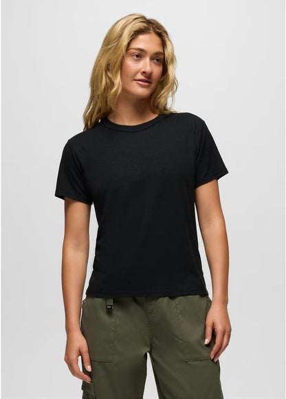 Prana - Cozy Up Short Sleeve Crew - Black