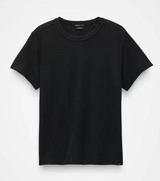 Prana - Cozy Up Short Sleeve Crew - Black