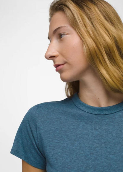 Prana - Cozy Up Short Sleeve Crew - Stormy Night Heather