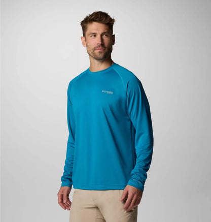 Columbia - Men's PFG Solar Stream Long Sleeve - Blue Echo