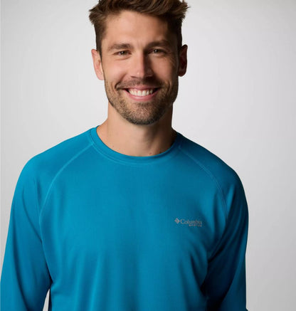 Columbia - Men's PFG Solar Stream Long Sleeve - Blue Echo