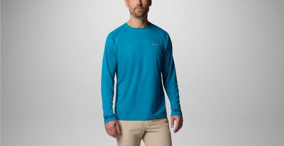 Columbia - Men's PFG Solar Stream Long Sleeve - Blue Echo