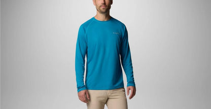 Columbia - Men's PFG Solar Stream Long Sleeve - Blue Echo