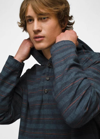 Prana - Westbrook Hooded Flannel - Men's - Rye Green