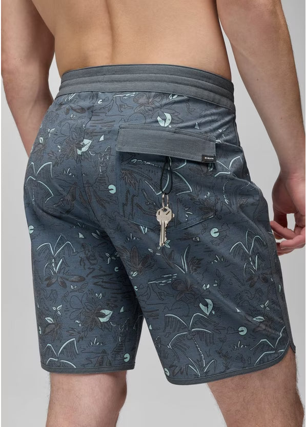 Prana - Vintage Boardshort - Bluff Blue Vacation