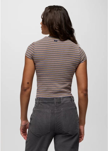 Prana - Lotus Short Sleeve Tee - Long Beach Stripe