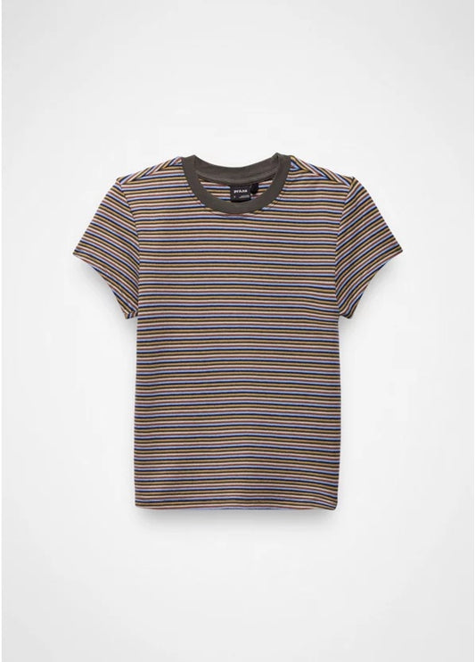 Prana - Lotus Short Sleeve Tee - Long Beach Stripe
